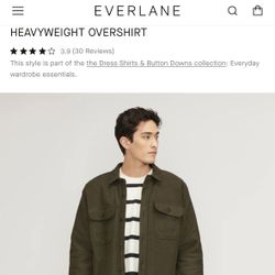 Men’s XL Everlane Heavyweight Over Shirt/Jacket