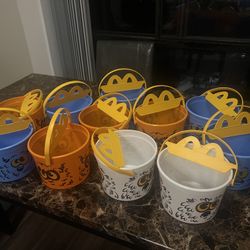 Halloween Boo Buckets 8 With Stickers