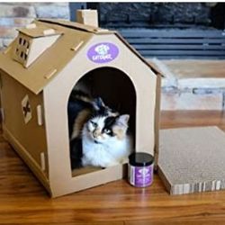 Premium Cat House with Bonus Catnip!
