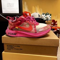 OFF WHITE x NIKE ZOOM FLY SP “TULIP PINK”