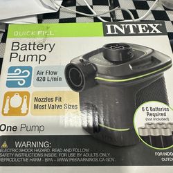 NEW unopened battery pump for indoor and outdoor use