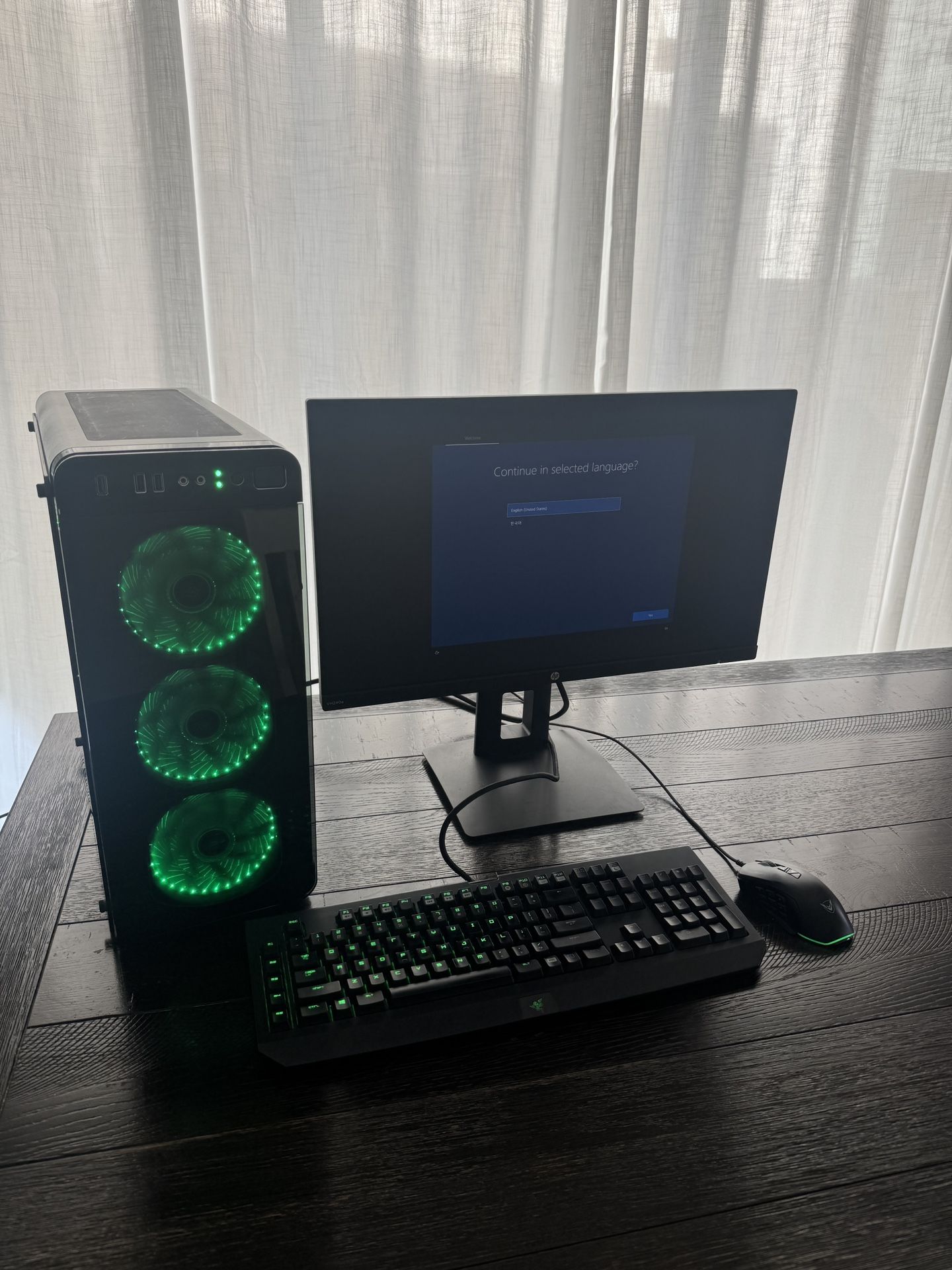 Full Gaming PC Setup – Ryzen 5, RX 570, 16GB RAM, Monitor, Razer Keyboard – $750 OBO
