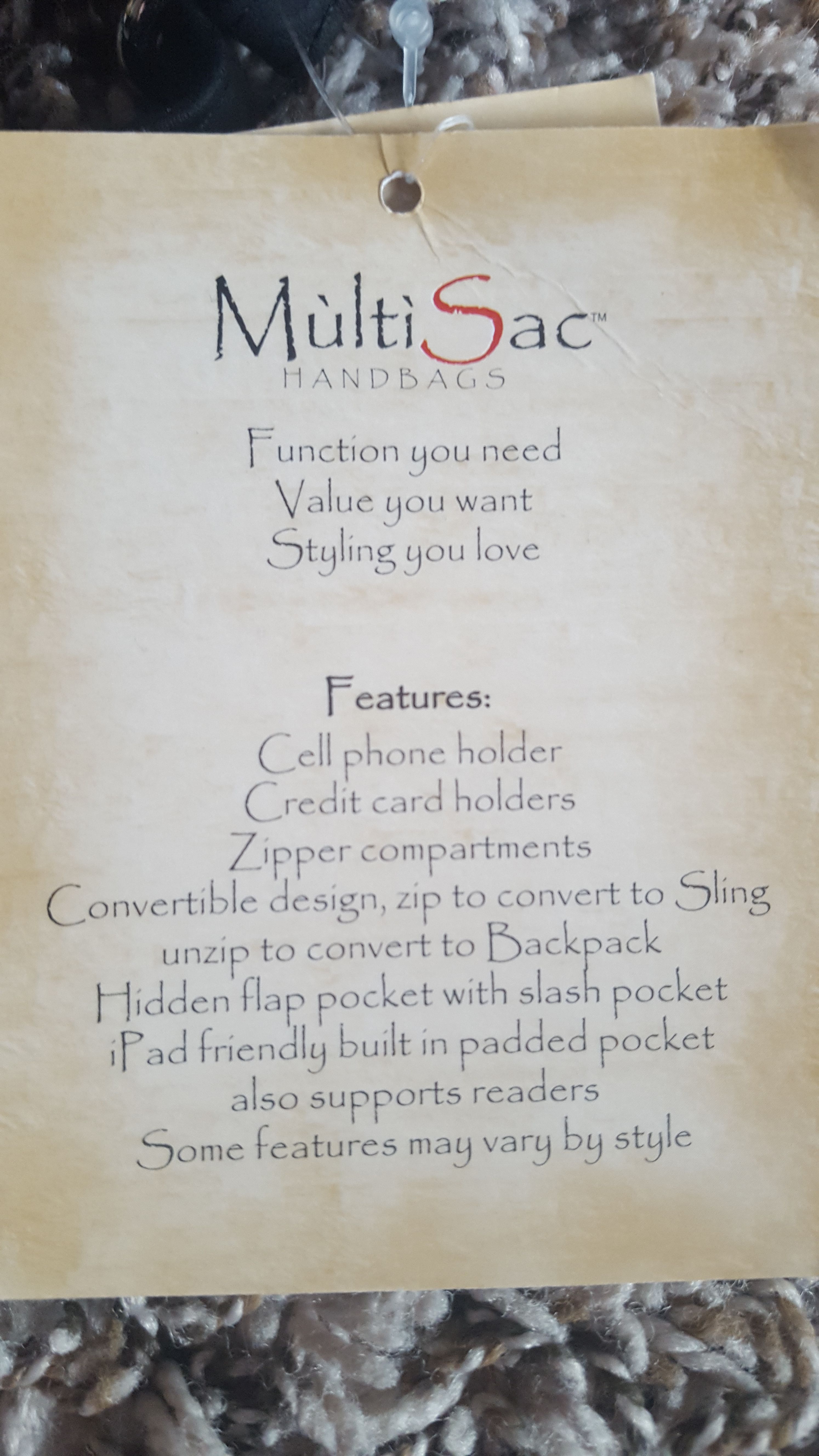 MultiSac Jamie Backpack for Sale in Tacoma, WA - OfferUp