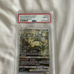 Leafeon VStar Crown Zenith Psa10