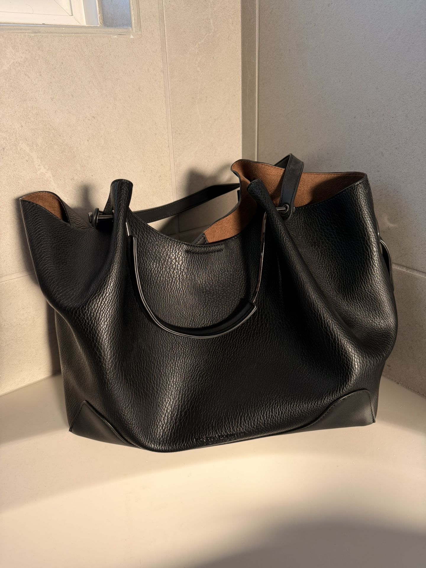 Black Leather Tote 