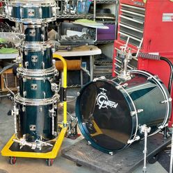 Gretsch Catalina Ash 6 pc Drum Set Shell Pack Kit Cobalt Blue