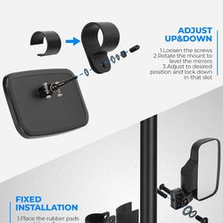UTV Side Mirrors And Center Mirror E-109