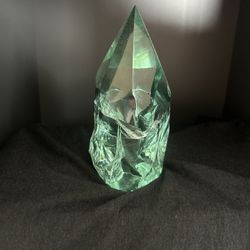 Stunning Large, Natural Green Obsidian/Volcanic Glass Point