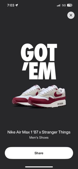 Nike Air Max 1'87 x Stranger Things