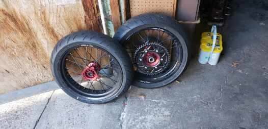 Street legal dirt bike rims and tires