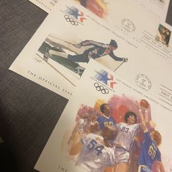 Collectible envelopes sports theme