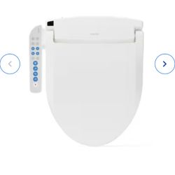 Brondell White Elongated Slow-Close Heated Bidet Toilet Seat