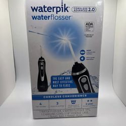 Waterpik Cordless Advanced 2.0 Water Flosser - Black - WP-582CD - NEW
