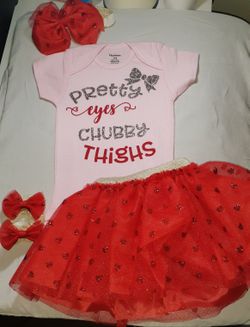 Baby onesie and tutu *3-6 month but available in any size*