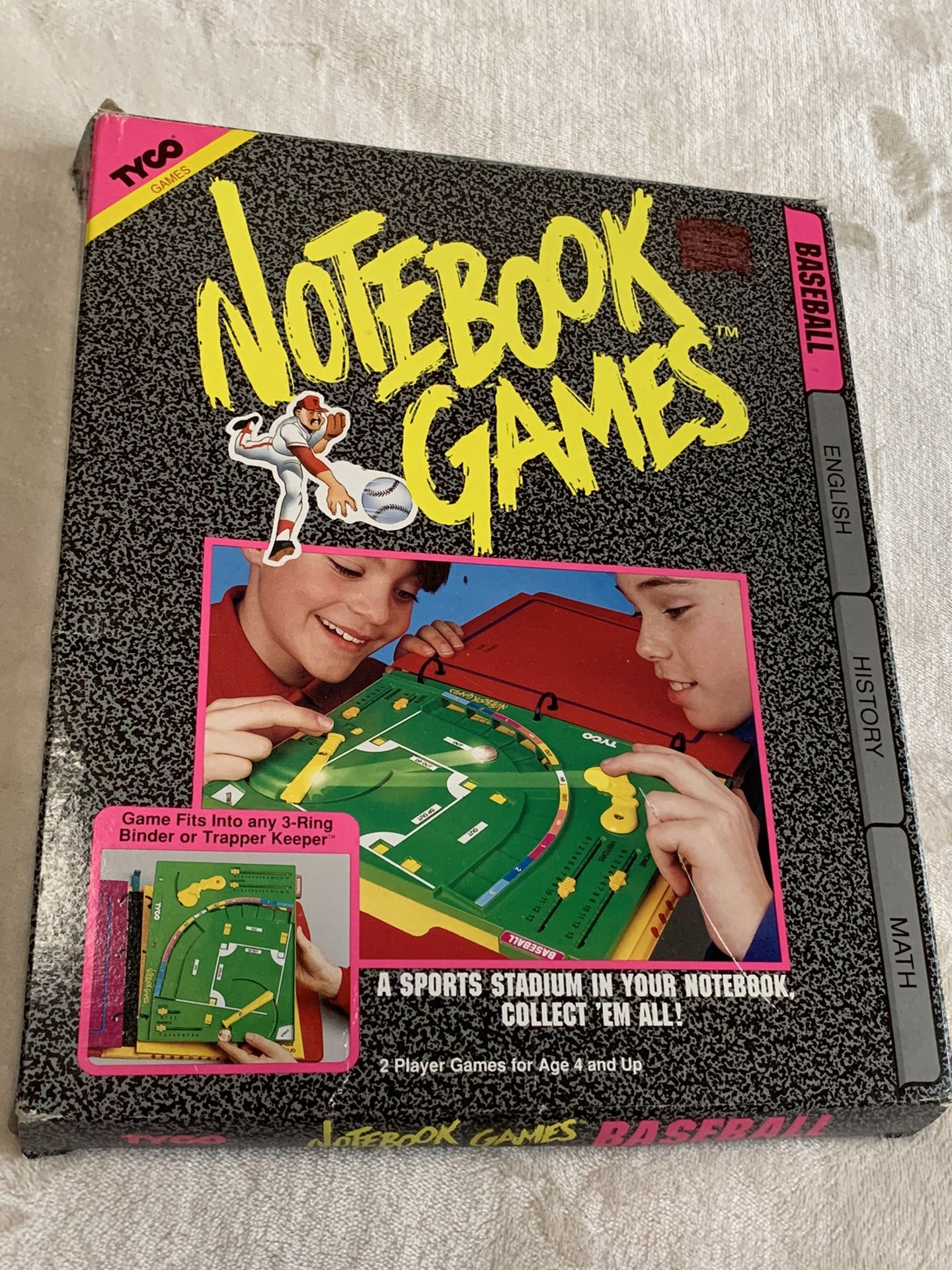 Vintage 1992 Tyco Notebook Games Baseball Binder Game