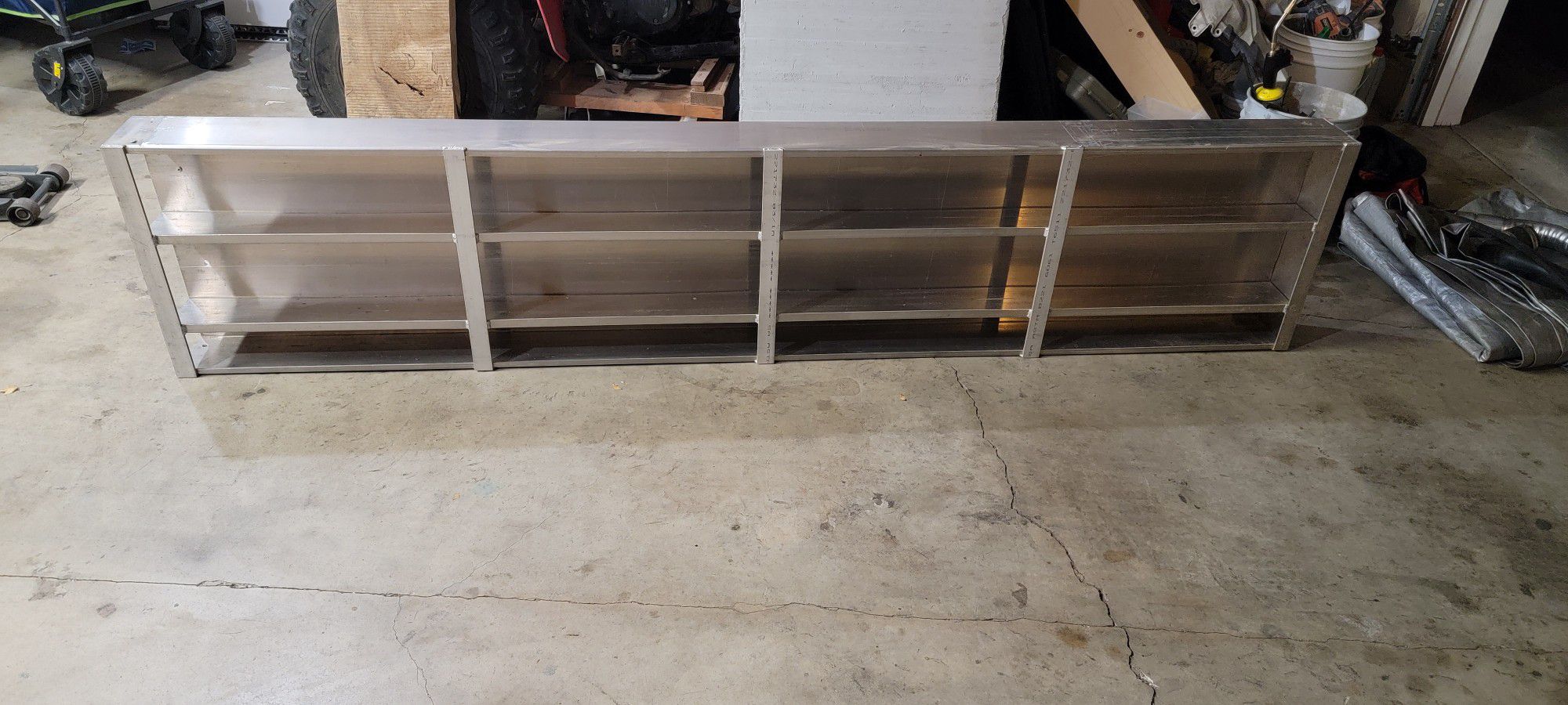Stainless Steel Shelf For The Work Van 