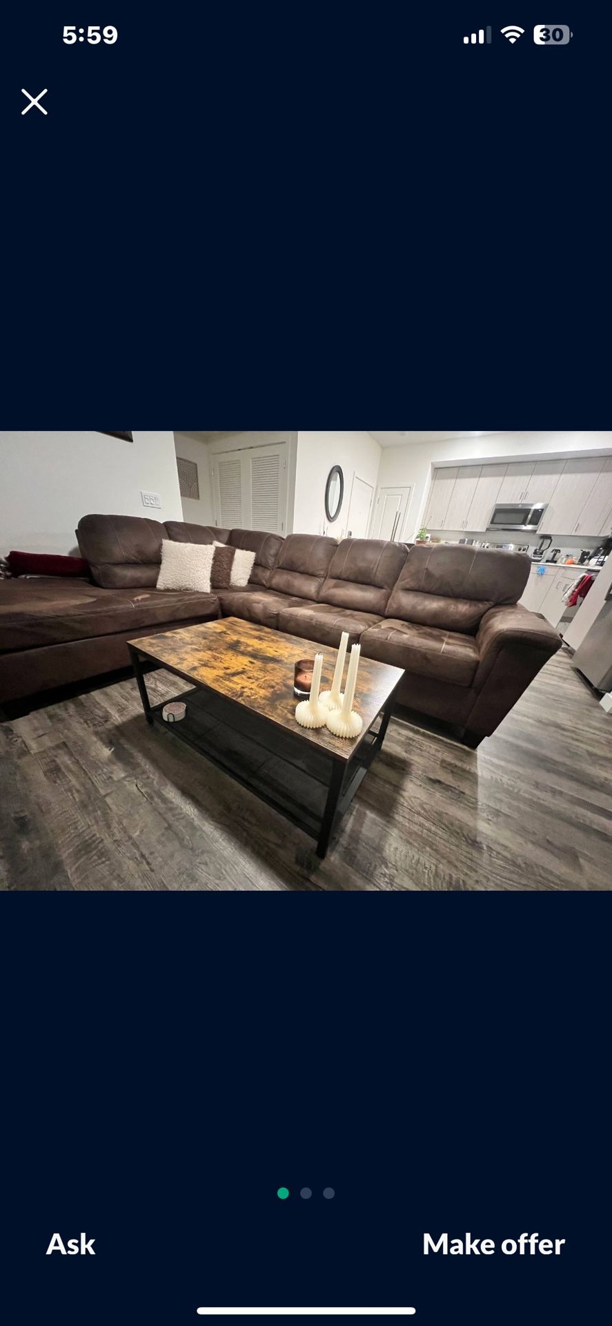 Sectional couch