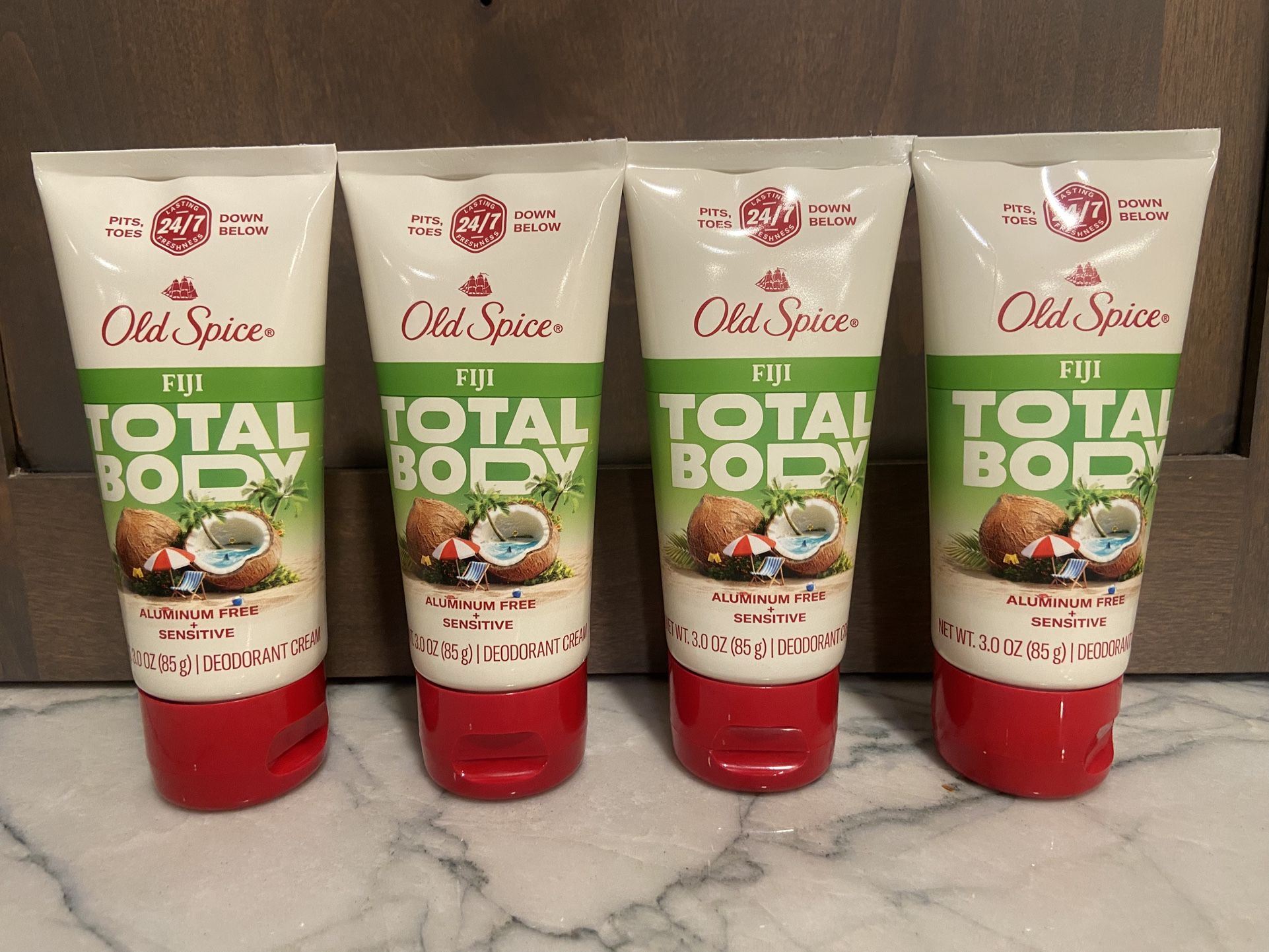 Old Spice Whole Body Deodorant for Men, Total Body Deodorant, Fiji Scent, Aluminum Free Deodorant Cream NEW