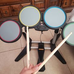 PS3 / PS2 WIRED ROCKBAND / GUITAR HERO DRUMS
