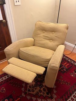 Yellow Recliner Armchair Sofa Chair