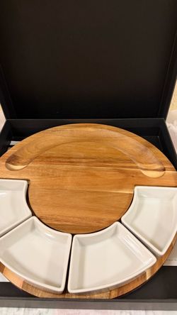 ChefSofi Acacia Wood Cheese Board & Charcuterie Set
