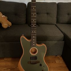 Fender Player Acoustasonic Jazzmaster - Olive Green