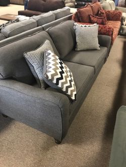 New Gorgeous Grey Sofa! Awesome couch/loveseat and sectional deals here!