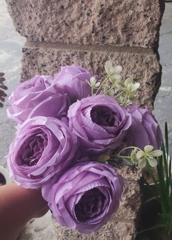 Lavender Silk Roses
