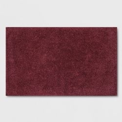 Soft Solid Bath Mat Maroon - Opalhouse