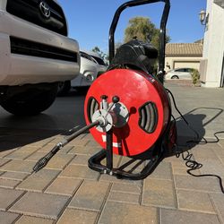 Drain cleaner 100ft 3/4” cable Auto feed electric / auger  pipe cleaner machine