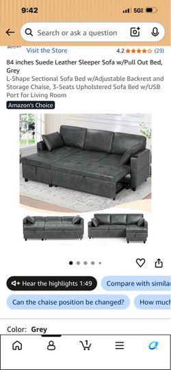 Sleeper sofa Bed