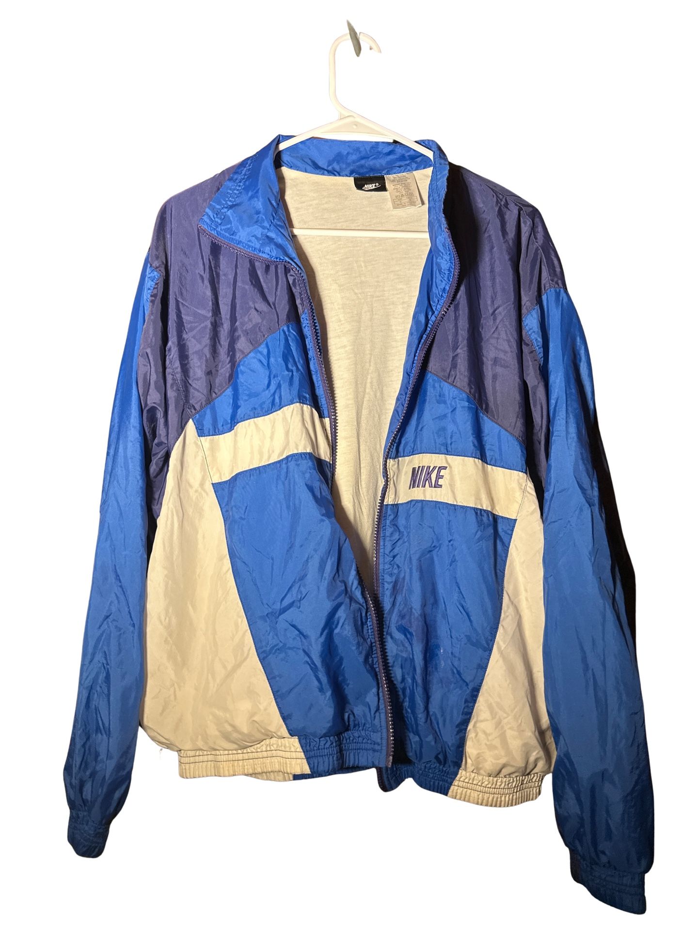 Vintage Nike Windbreaker Jacket β Blue / Navy / White β Size M