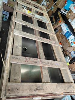 Elkay ess8254r2 79.5" x 27.5" double bowl scullery Commercial kitchen sink see full description below