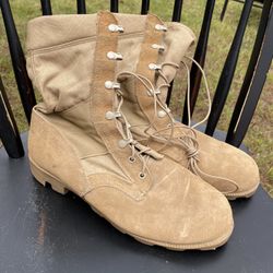 Military issue sand desert boots