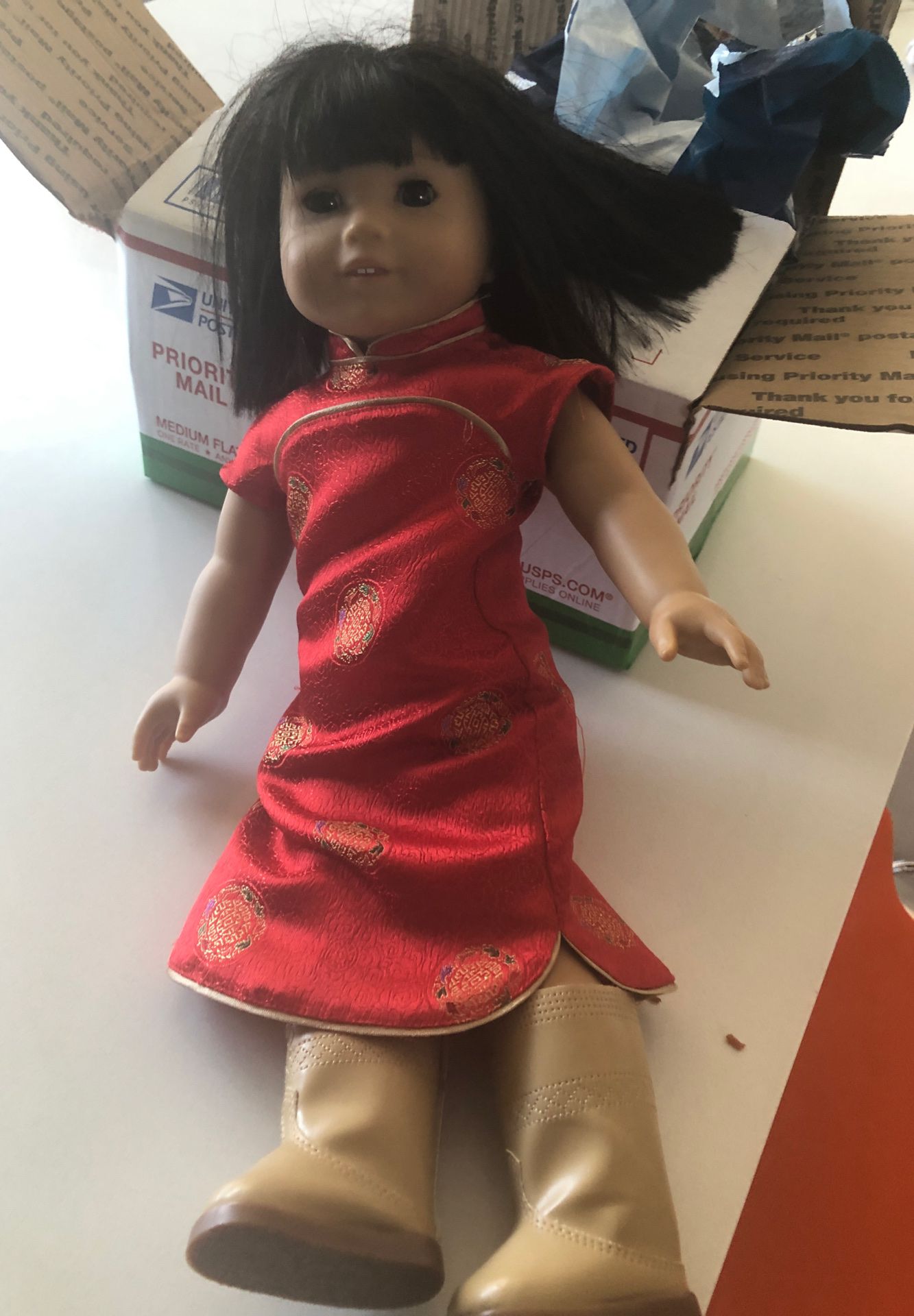American Girl Doll Ivy with extra outfits
