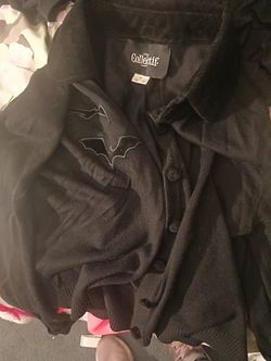 Black Bat Cardigan Size Small
