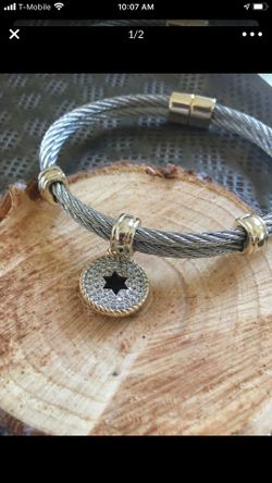 Stainless Steel Charm Bracelet