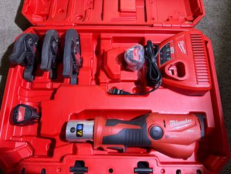 MILWAUKEE 12v FORCE LOGIC Press Tool Kit w/ CTS Copper Jaws w/ ONE-KEY