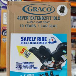 Graco 4Ever Extend2Fit DLX 4-in-1 Car Seat Miner Fashion 26.9lbs
