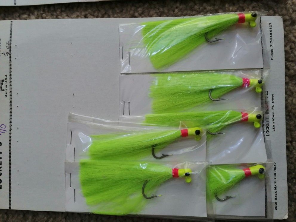 X4 1/4oz BUCKTAIL JIGS and X40 Speed clips combo