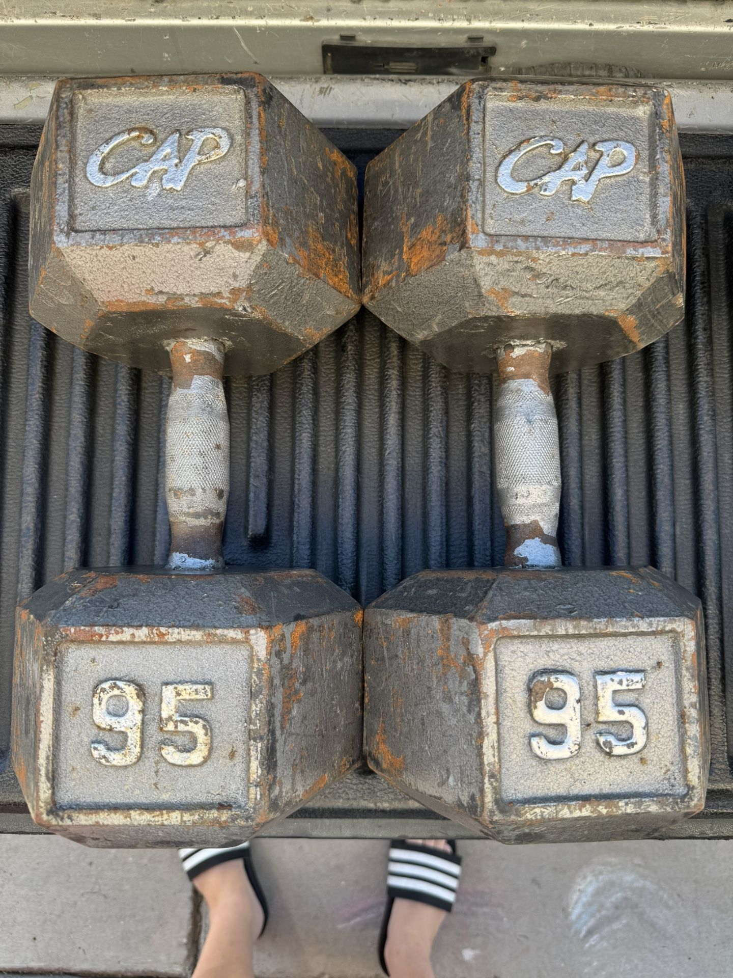95LB Hex Dumbbells