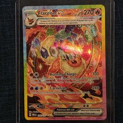 Pokemon Prismatic Evolutions Flareon EX #146