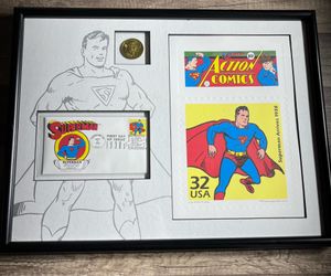 Warner Bros Studio 1988 Superman Stamping Out Injustice lithograph LIMITED piece