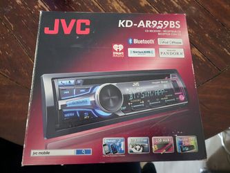 JVC single din head unit with BT, new in box