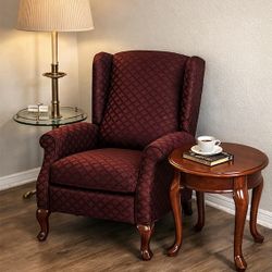 Recliner Chair + Floor Lamp + Side Table | Living Room Furniture Set