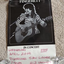 Sally Fingerett concert advertising poster