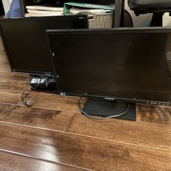Two 21.5” Samsung Monitors + Dual Mount $130 OBO