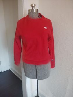 Authentic Vintage Champion Reverse Weave  Sweatshirt - Red Crewneck Sweatshirt
