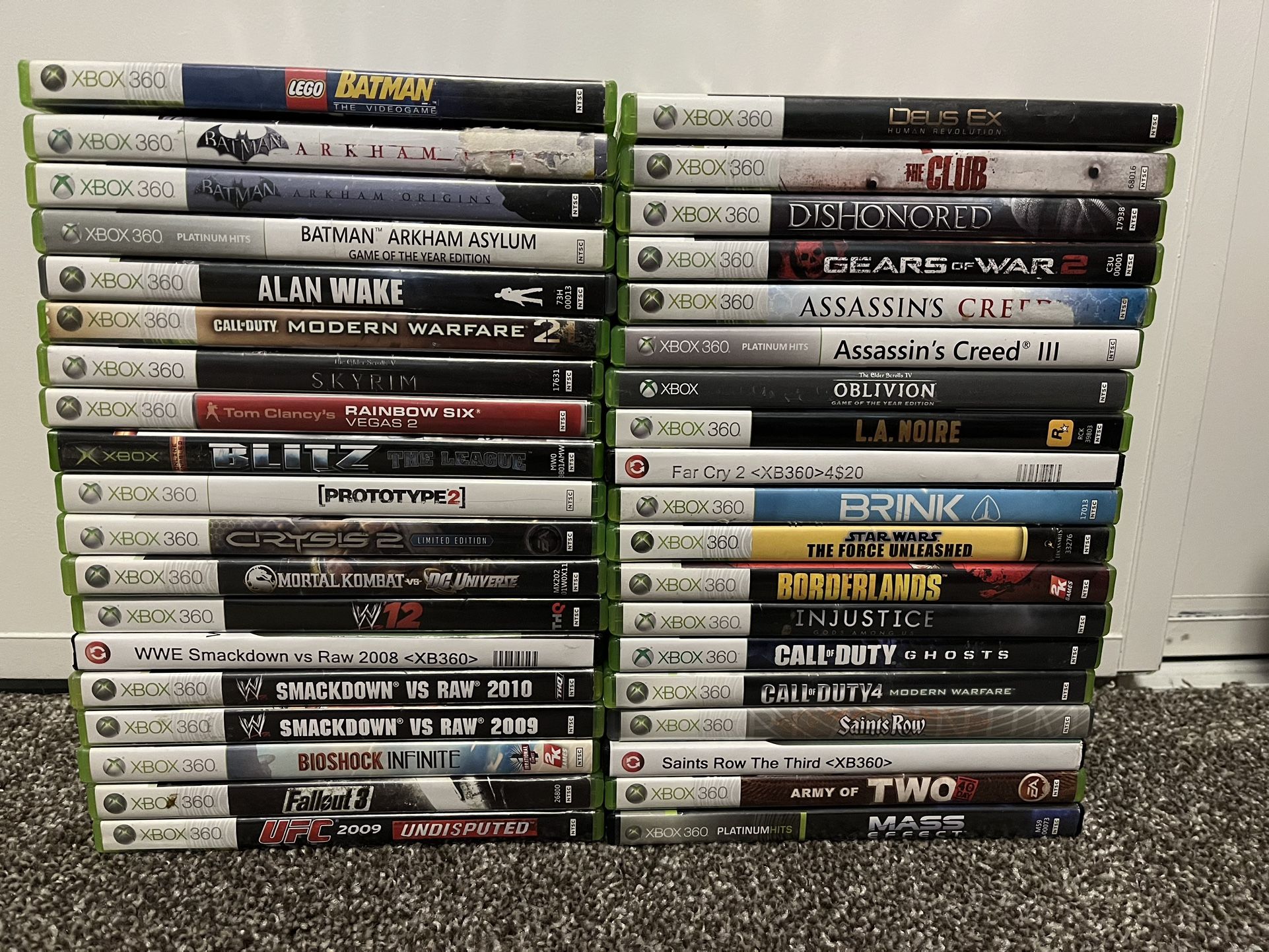 38 Xbox 360 Games For $150