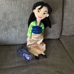 19” & 6” Mulan & Cri-Kree Stuffed Animal